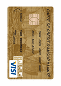 Carte de cr&eacute;dit pour un amour sans limite